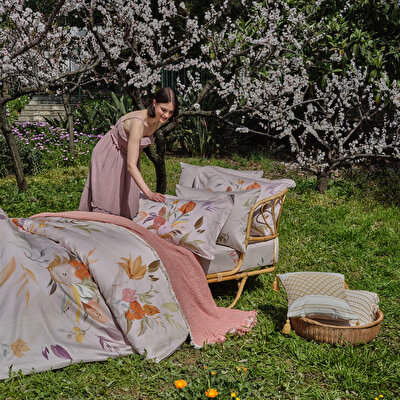 Linens Gunny 45x45 cm Kırlent Kılıfı Hardal