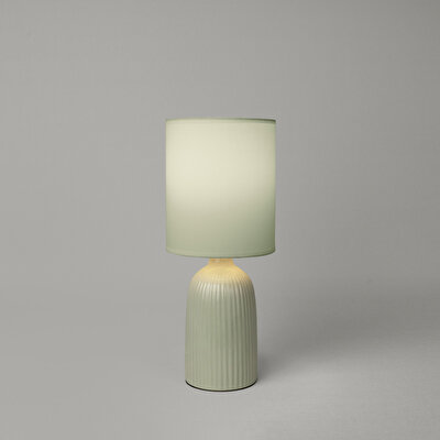 Linens Tilla Seramik 36x15 cm Abajur Yeşil