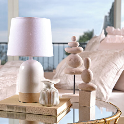 Linens Pieris Seramik 32,5x18 cm Abajur