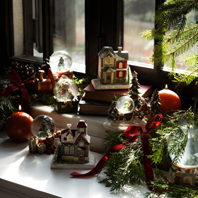 Linens Basic Çap 8 cm Yuvarlak Mum Kahve