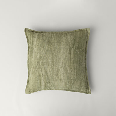 Linens Willy Kırlent Kılıfı 45x45 cm Haki