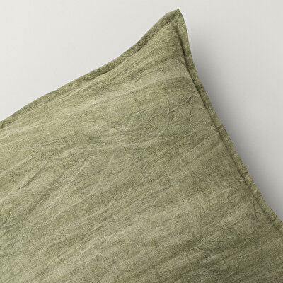Linens Willy Kırlent Kılıfı 45x45 cm Haki