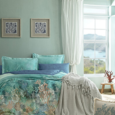 Taç Butik Göcek Pike Pamuk Çift Kişilik Pike Gri