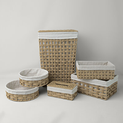 Linens Tidy Camaşır Sepeti 40x30x60 Cm Naturel