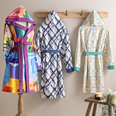 Taç Vario Pamuk Poliester Genç Bornoz Mint 15-18 Yaş