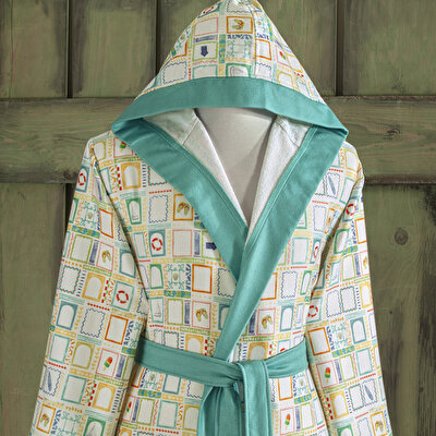 Taç Vario Pamuk Poliester Genç Bornoz Mint 15-18 Yaş