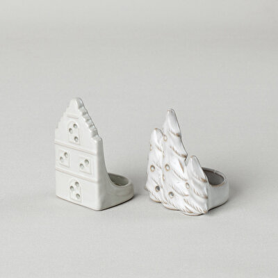 Linens Tree 8x7x9 cm Mumluk 8x7x9 cm Ekru