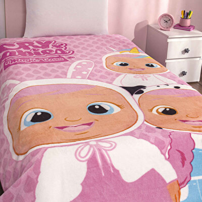 Lisanslı Cry Babies Tek Kişilik Battaniye