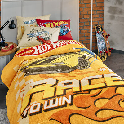 Lisanslı Hot Wheels Rise Tek Kişilik Battaniye