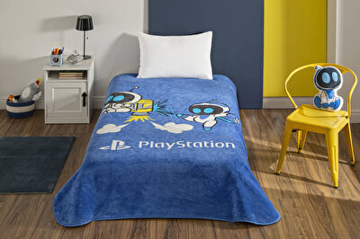 Lisanslı Playstation Astrobot Tek Kişilik Battaniye