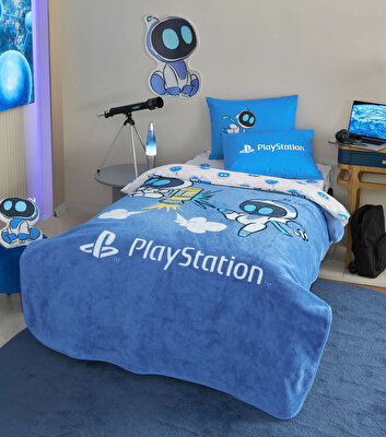 Lisanslı Playstation Astrobot Tek Kişilik Battaniye