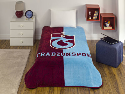 Lisanslı Trabzonspor Parçalı Tek Kişilik Battaniye