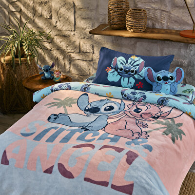Lisanslı Disney Stitch Smile Polyester Şekilli Kırlent