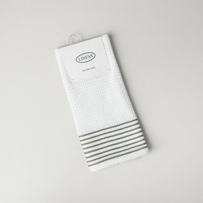 Linens Arrow 40x60 cm Kurulama Bezi Vizon-Beyaz