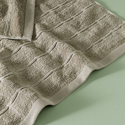 Taç Butik Patagonya Pamuk Banyo Havlusu Taş 70x140