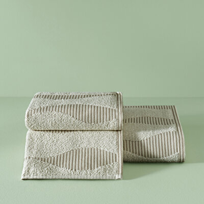 Taç Butik Patagonya Pamuk Banyo Havlusu Ekru 70x140